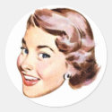 Vintage Illustrated Person #6 Sticker