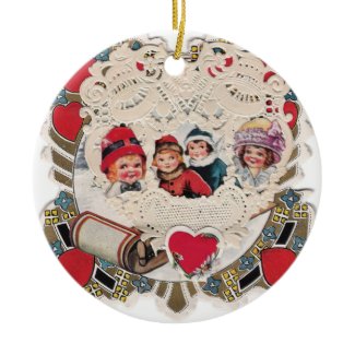 Vintage Illustrated Picture ornament