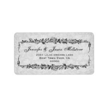 Vintage Illustrated Roses Address Label