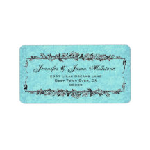 Vintage Illustrated Roses Personalized Address Label
