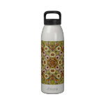 Vintage Illustration Flowers and Butterflies Water Bottles