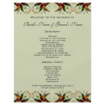Vintage Illustration Hummingbirds Wedding Flyers