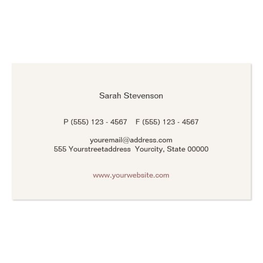 Vintage Illustration of Butterfly Wing Jewelers Business Card (back side)