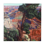 Vintage Image of Grand Canyon Landscape Ceramic Tiles