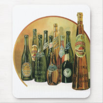 Vintage Imported Beers Mousepad