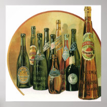 Vintage Imported Beers Poster