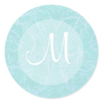 Vintage in Blue Monogram Seal Sticker