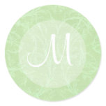 Vintage in Green Monogram Seal Sticker