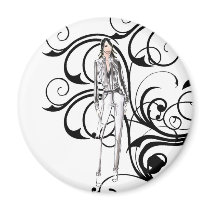 Vintage In Stylish Magnet by myhome71 Vintage In Stylish Magnet