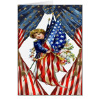 Vintage Independence and Freedom Greeting Card