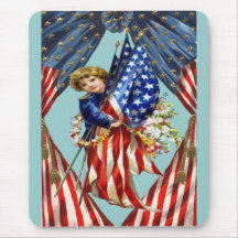 Vintage Independence and Freedom Mousepads