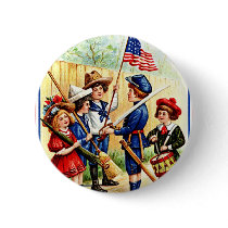 Vintage Independence Day Pinback Buttons