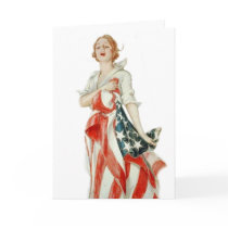 Vintage Independence Day Greetings Card
