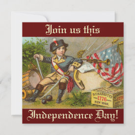 Vintage Independence Day Invitations invitation