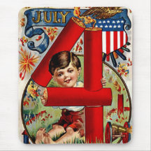 Vintage Independence Day Mousepad