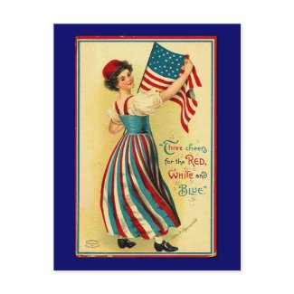 Vintage Independence Day postcard