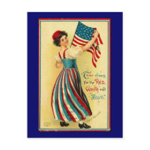 Vintage Independence Day Post Card