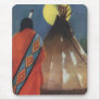 Vintage Indian and Teepee Mouse Pad Vintage Indian and Teepee Mouse Pad