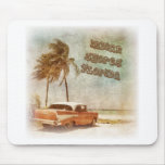 Vintage Indian Shores Beach Scene Mousepad