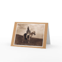 Vintage Indian War Chief Greeting Cards