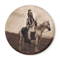Vintage Indian War Chief Fridge Magnets