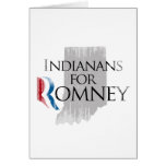 Vintage Indianans for Romney.png Greeting Cards