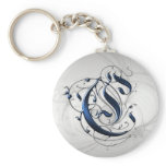 Vintage Initial C Key Chain