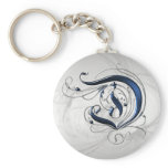 Vintage Initial D Key Chain
