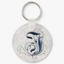 Vintage Initial I & J keychains by initials Vintage Initial I & J keychains