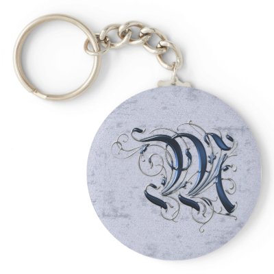 Vintage Initial M Keychains