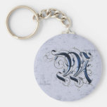 Vintage Initial M Keychains
