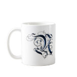 Vintage Initial N mugs