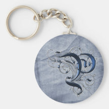 Vintage Initial P Keychain