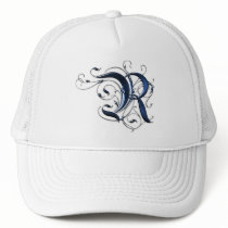 Vintage Initial R Mesh Hats