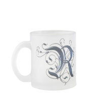 Vintage Initial R Coffee Mugs