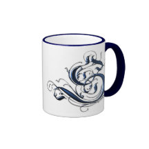 Vintage Initial S Coffee Mugs
