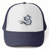 Vintage Initial S Mesh Hats