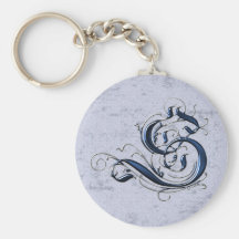 Vintage Initial S Key Chains