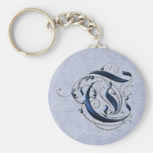 Vintage Initial T Key Chain