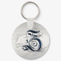 Vintage Initial Z keychains