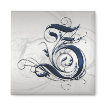 Vintage Initial Z magnets by initials Vintage Initial Z magnets