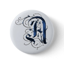 Vintage Initials A Pin