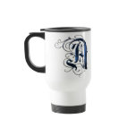 Vintage Initials A mugs