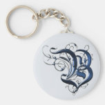 Vintage Initials B Key Chain