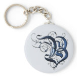 Vintage Initials B Key Chain