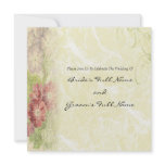 Vintage Inspired Floral Wedding Custom Invitations