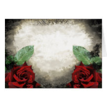Vintage-Inspired Gothic Rose Card