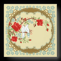 Vintage Inspired Love Square Envelopes envelopes