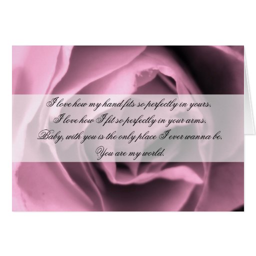 Vintage Inspired Romance Rose Quote Card Greeting Card