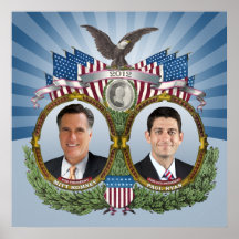 Vintage Inspired Romney Ryan Jugate Poster